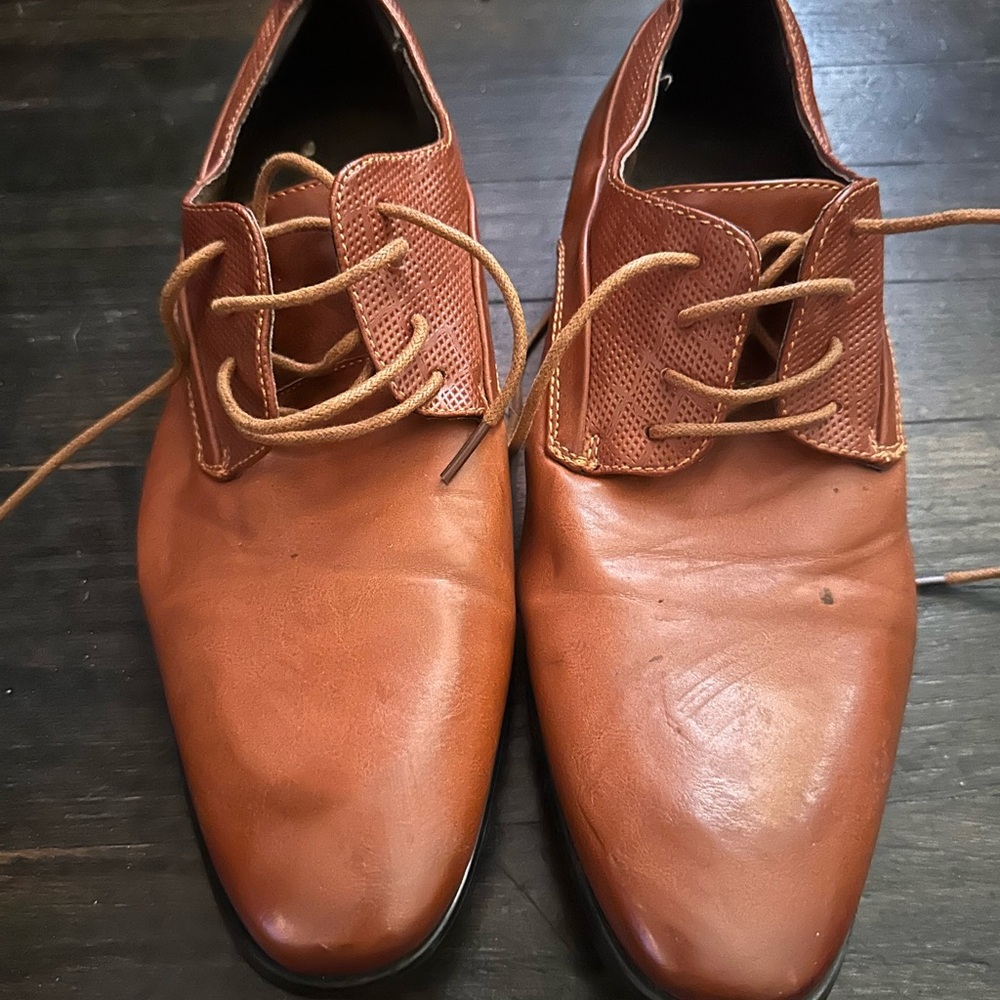 Men's Brown Leather Dress Shoes